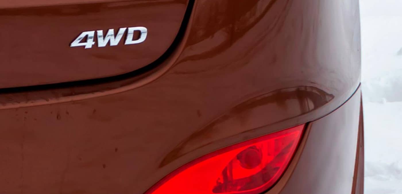 All Wheel Drive Car Badge Image