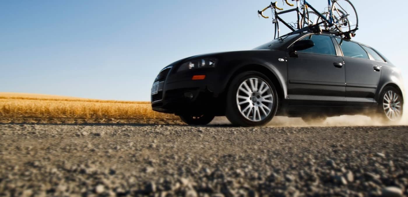 Car with Bike Rack Image